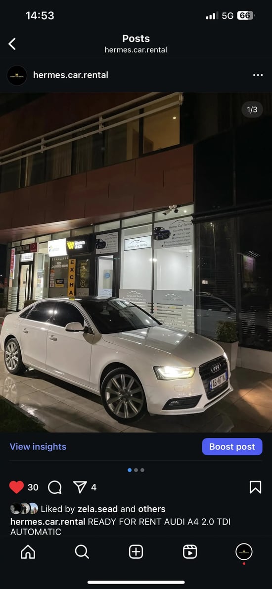 Louer une Audi A4 de l'année 2014 à Tirana